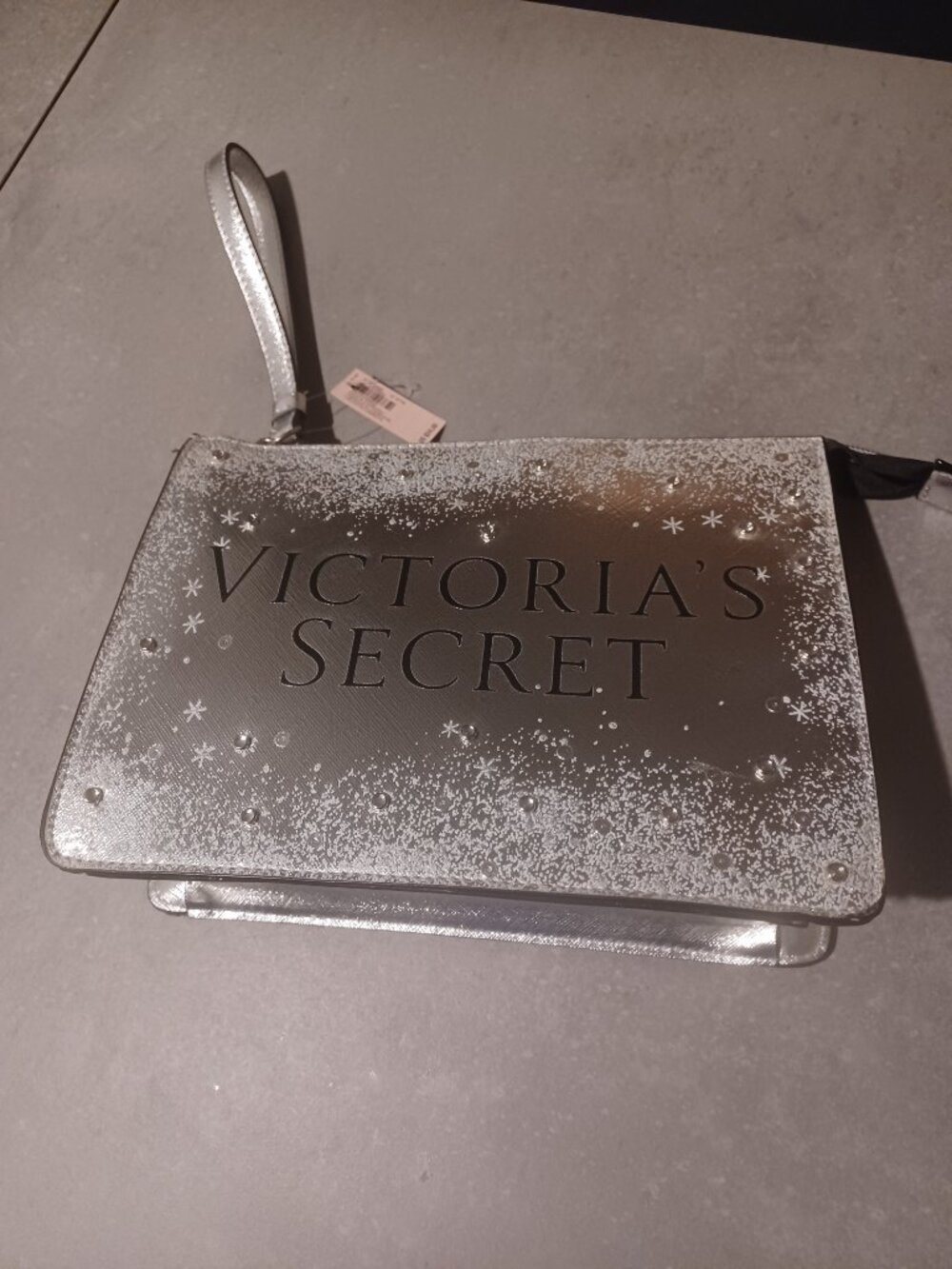 Victoria Secret Metallic Beauty Bag Pouch Wristlet/Limited Edition - Picture 5 of 6